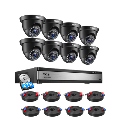 C419 16 Channel 1080P CCTV Camera System + 2TB/4TB Hard Drive