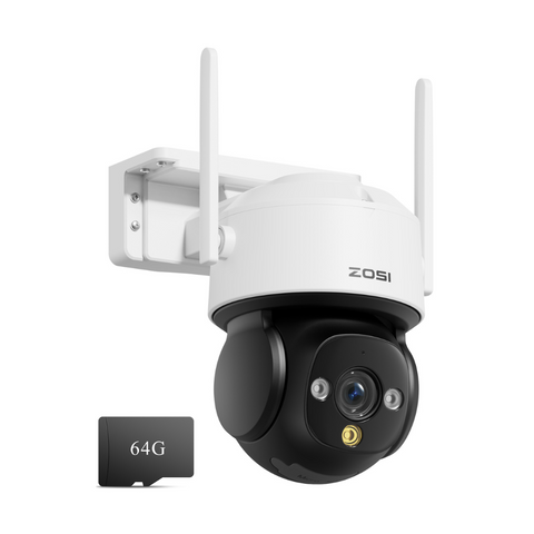 C290 4K PTZ WiFi Security Camera + Built-in 64GB Memory Card