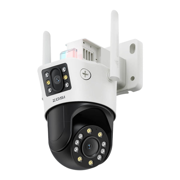 C298 8MP 2.4GHz PTZ Wifi Camera with Dual Lens (4MP+4MP) + 8X Hybrid Zoom