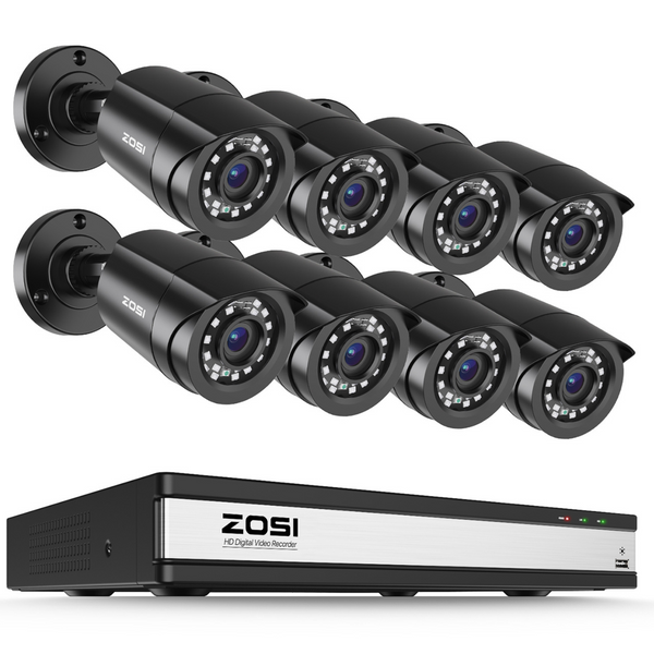 C106 1080P 16 Channel HD-TVI Security Camera System + 2TB/4TB Hard Drive
