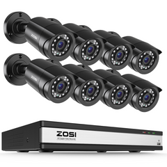 C106 1080P 16 Channel HD-TVI Security Camera System + 2TB/4TB Hard Drive