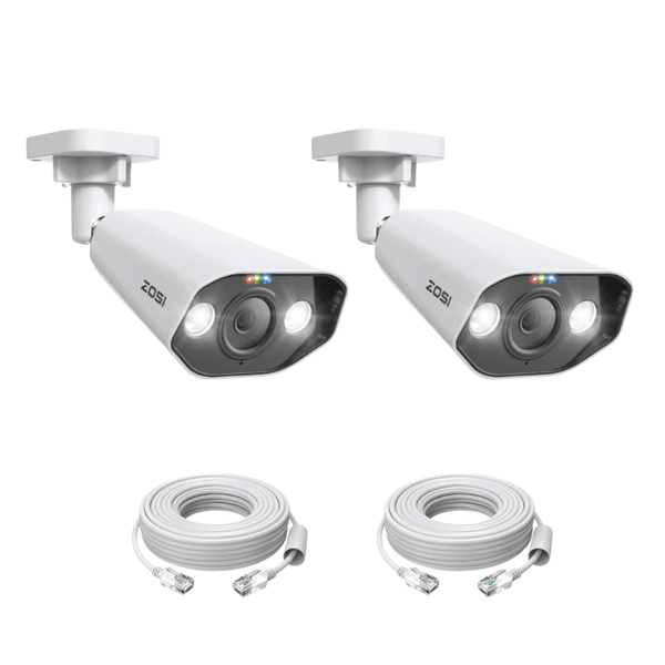 C182 5MP 2pack/4pack PoE IP Camera + 60ft Ethernet Cable