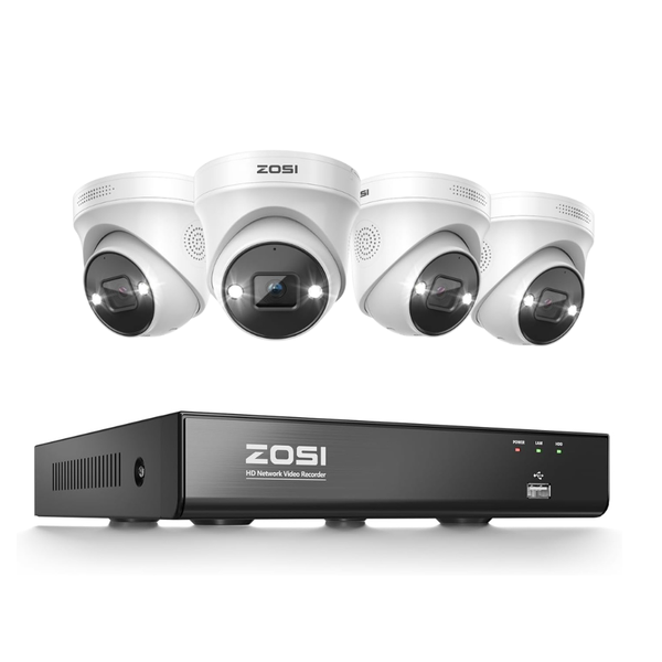 C225 4K PoE Security Camera System + 4K 8CH PoE NVR with 2TB HDD