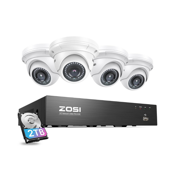 C429 5MP CCTV Security Camera System + 4K 8CH PoE NVR