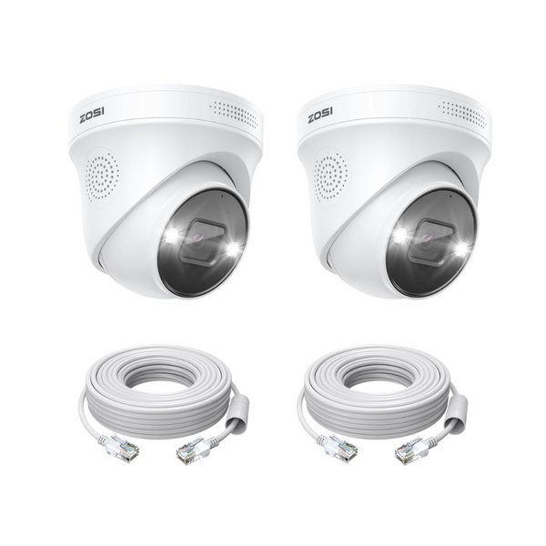 C225 4K 2pcs Add-on PoE Camera + 60ft Ethernet Cable