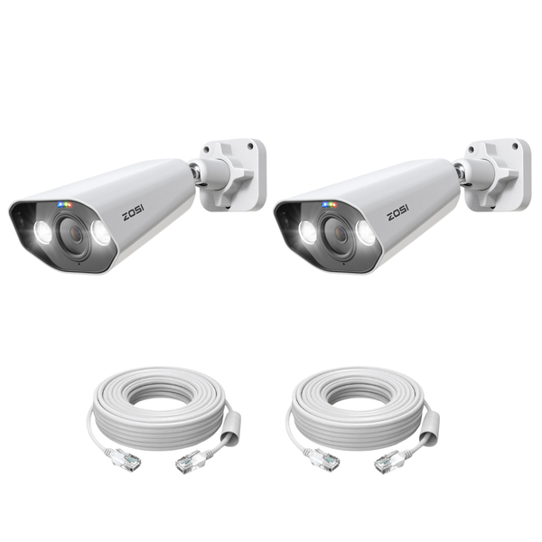 C182 5MP PoE Camera with Smart Active Deterrence + 60ft Ethernet Cable