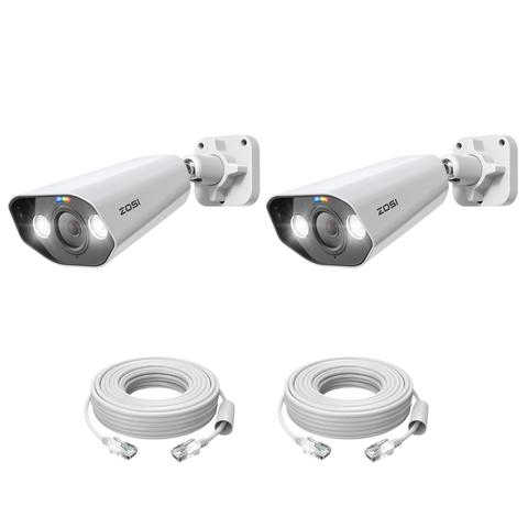 C182 5MP PoE Camera with Smart Active Deterrence + 60ft Ethernet Cable