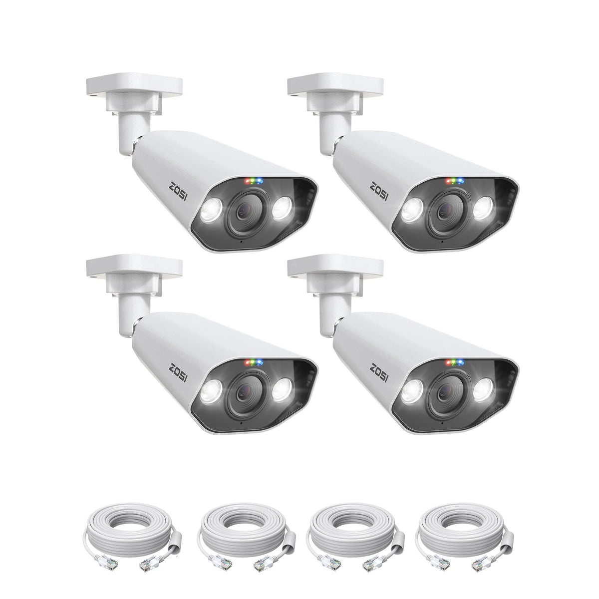 C182 4K 2pack 4pack PoE IP Camera + 60ft Ethernet Cable