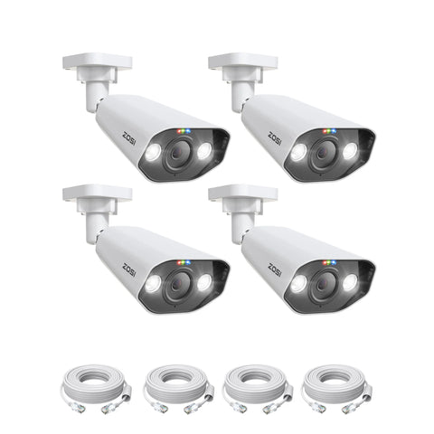 C182 4K 2pack/4pack PoE IP Camera + 60ft Ethernet Cable