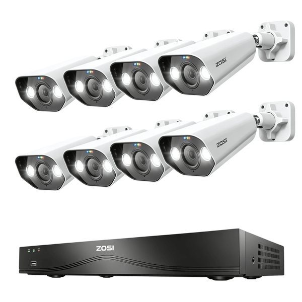 (Pre sale)C182 4K 16CH PoE Security System + 4K PoE NVR with 4TB Hard Drive