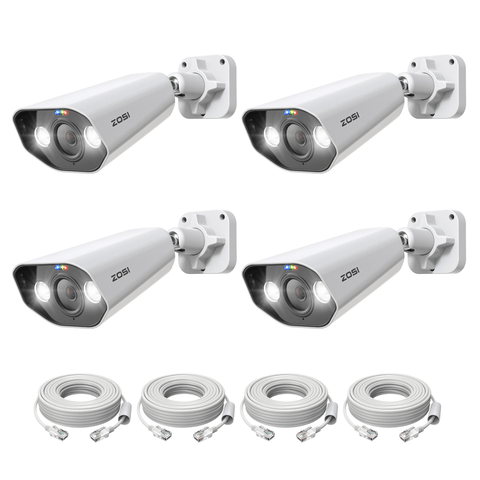C182 4K PoE Camera with Smart Active Deterrence + 60ft Ethernet Cable