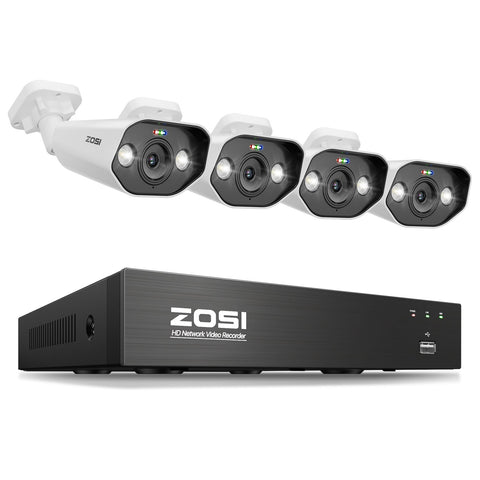 C182 4K Security PoE Cameras + 8CH 4K PoE NVR (No hard drive )