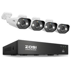 C182 4K Security PoE Cameras + 8CH 4K PoE NVR (No hard drive )