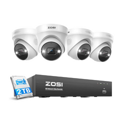 C225 4K 8 Channel PoE Security Camera System + 2TB Hard Drive