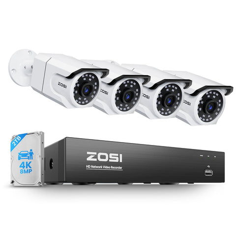 C105 4K 8 Channel Security System with Audio + 2TB Hard Drive