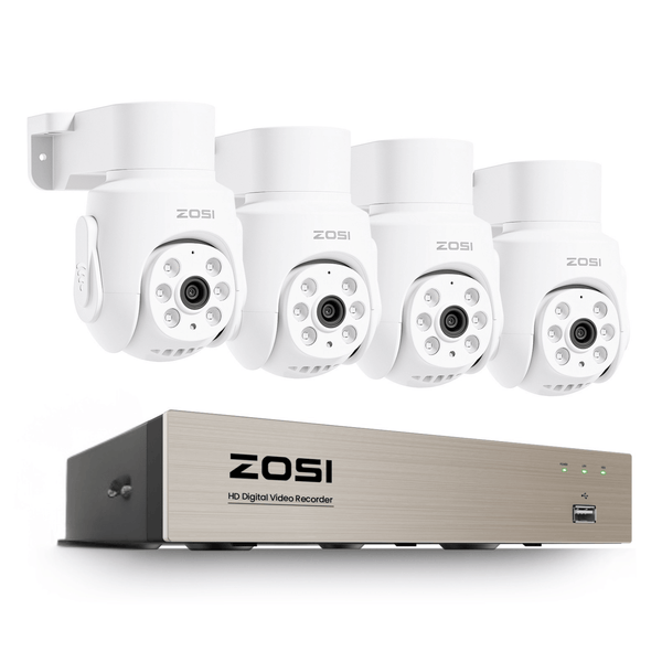 C280 2MP HD-TVI PTZ Security System with Audio + 8CH 5MP DVR + 500GB HDD