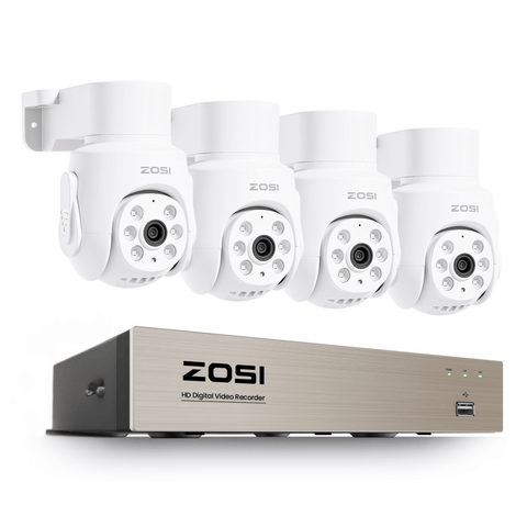 C280 2MP HD-TVI PTZ Security System with Audio + 8CH 5MP DVR + 500GB HDD