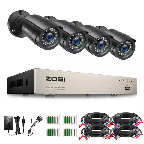 C106 1080P CCTV System With Hard Drive + Person/Vehicle Detection